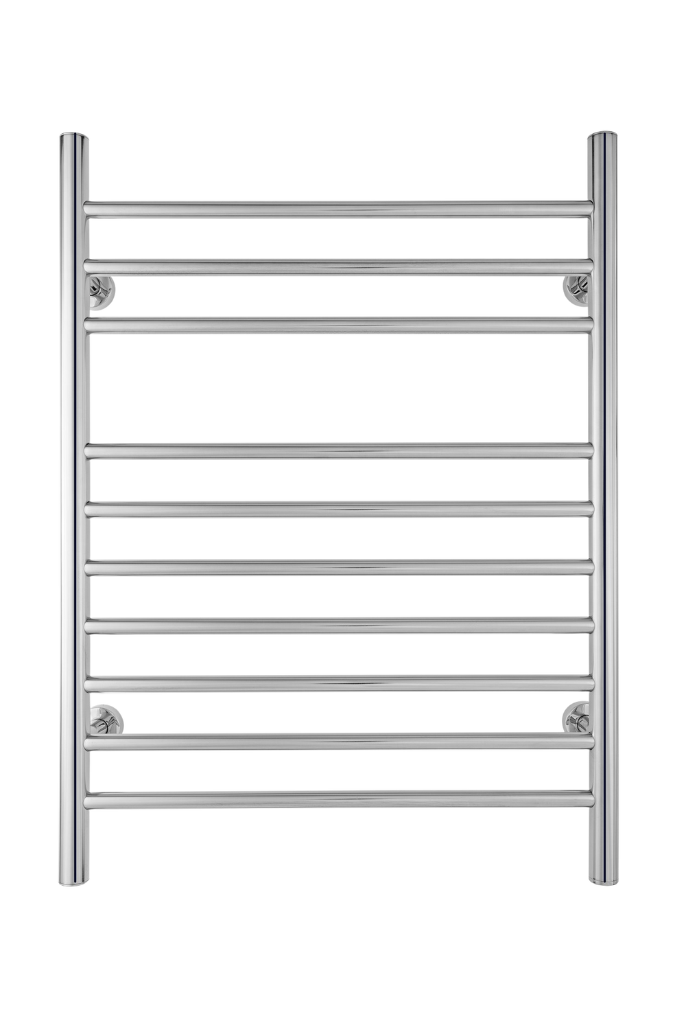 WarmlyYours TW-F10PS-HP Infinity Dual Connection 10 Bar Towel Warmer in Polished Stainless Steel New