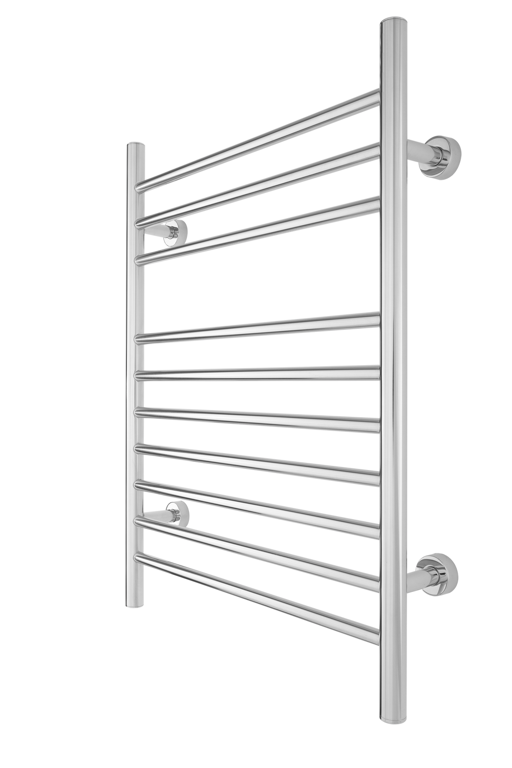 WarmlyYours TW-F10PS-HP Infinity Dual Connection 10 Bar Towel Warmer in Polished Stainless Steel New