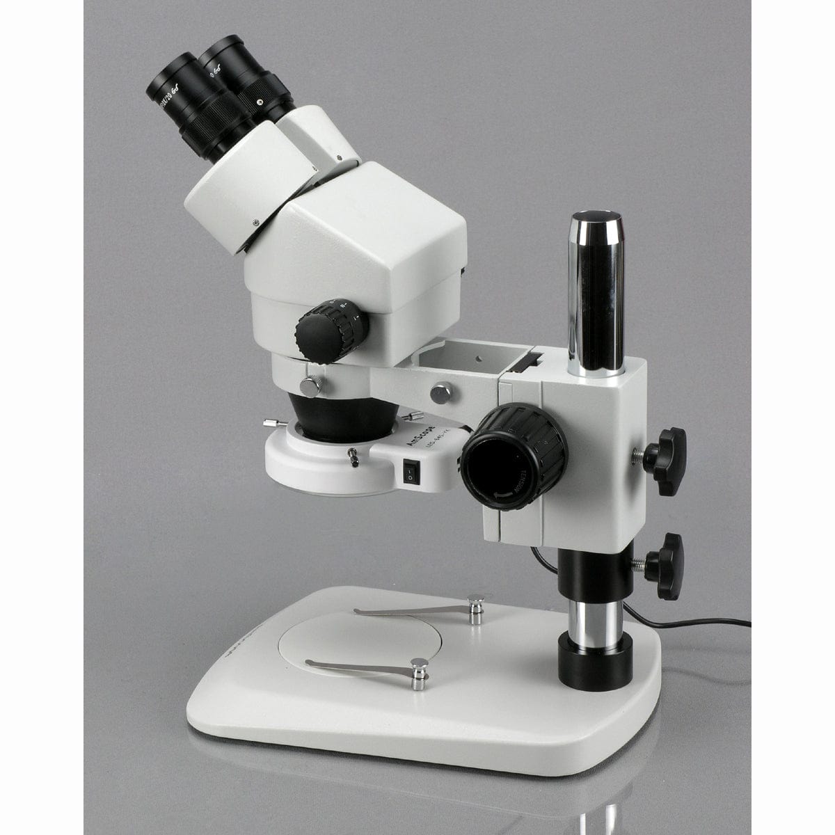 Amscope SM-1BN-64S 7X - 45X Inspection Dissecting Pillar Stand Zoom Stereo Microscope with 64 LED Light New
