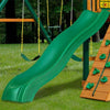 Gorilla Playsets 01-0005-AP Mountaineer Amber Posts Swing Set and Residential Wood Playset with Standard Wood Roof New