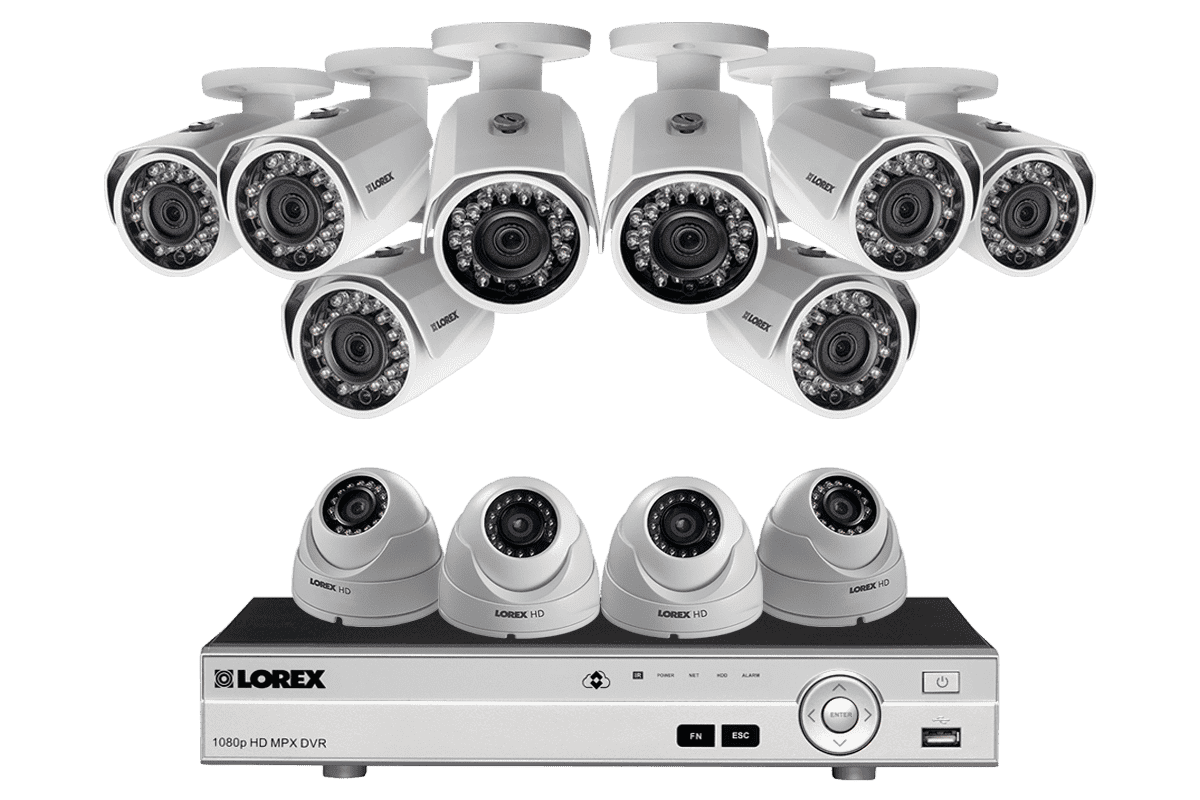 Lorex MPX1684DW 12 Camera 16 Channel HD 1080P DVR Surveillance Security System New