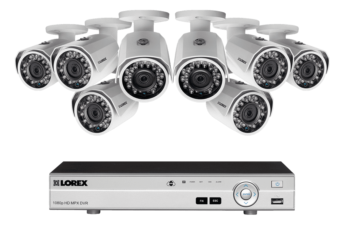 Lorex MPX88W 1080P 8 Camera 8 Channel DVR Surveillance Security System New