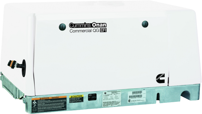 Cummins Onan QG 5500 5.5kW Generator 5.5HGJAD-2274+ Commercial Mobile Gas Single Phase 120 Volt Air Cooled EVAP New