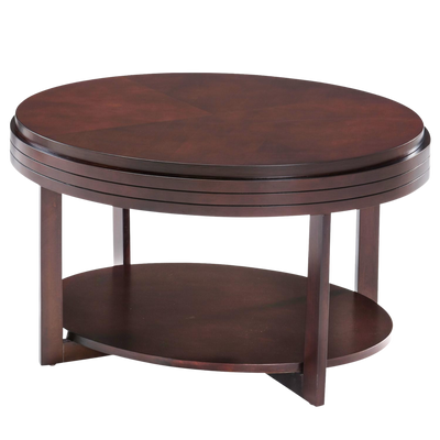 Leick Home 10109-CH Favorite Finds Oval Apartment Coffee Table in Chocolate Cherry New