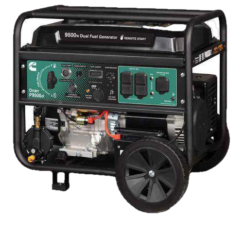 Cummins Onan P9500DF 7500W/9500W A058U967 Portable Dual Fuel Remote Start Generator New