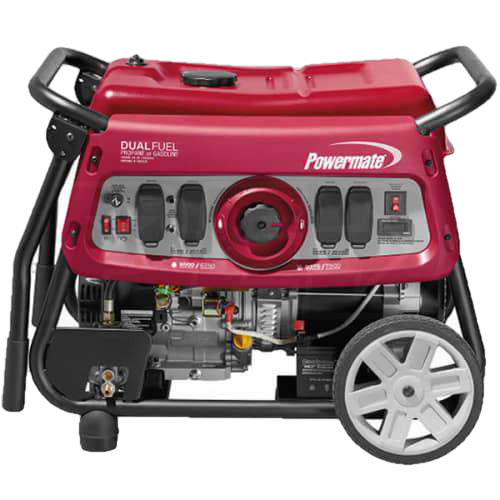 Powermate DF7500E 7500W/9375W Dual Fuel Generator Electric Start New
