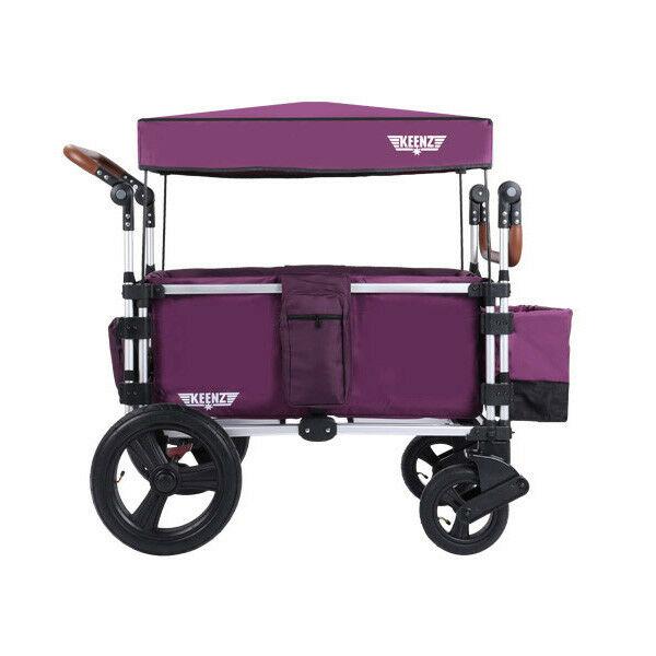 Keenz 7s 5-Point Harness Light Weight Stroller Wagon with Canopy Purple New