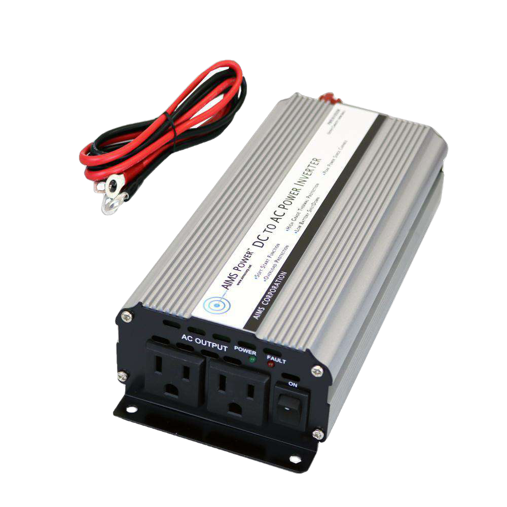 Aims Power PWRINV800W 800 Watt Power Inverter with Cables New