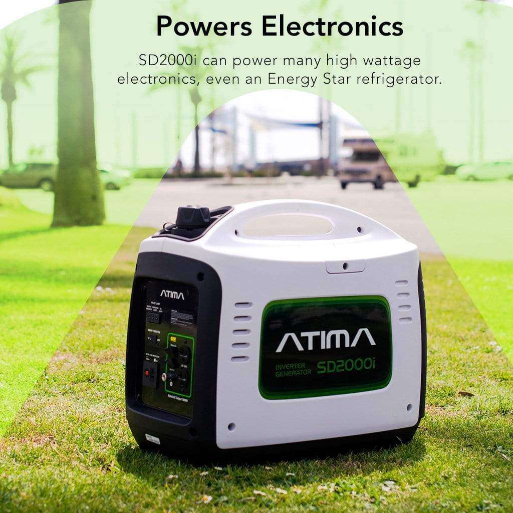 Atima SD2000i 1600W/2000W Engine Portable Gas Inverter Generator New