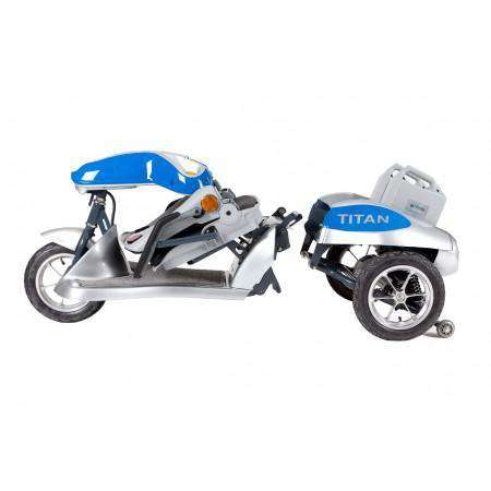 Tzora Titan 3 Wheel Heavy Duty Folding Mobility Scooter Blue New