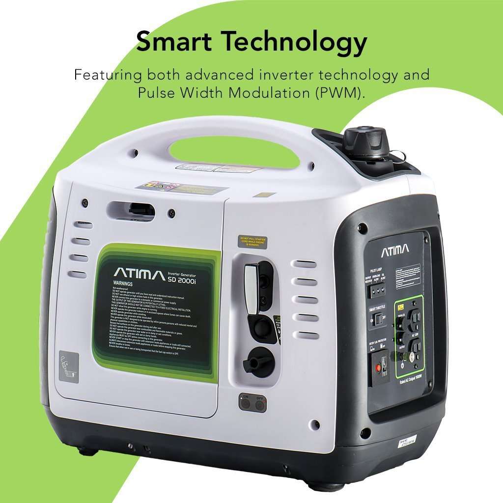 Atima SD2000i 1600W/2000W Engine Portable Gas Inverter