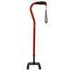 Vive Health Quad Cane for Men and Women Lightweight Adjustable Staff Red New