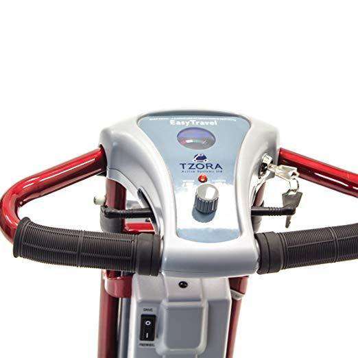 Tzora TZELITE  Elite Portable Compact Lightweight Folding Mobility Scooter Red New