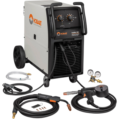 Hobart 500574001 Ironman 240 MIG Welder with SpoolRunner 200 Spool Gun New