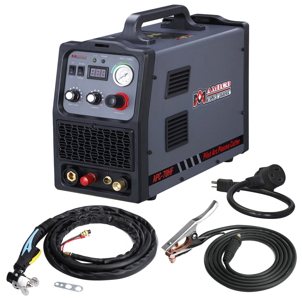 Amico Electric APC-70HF 100~250V Wide Voltage 1.2 inch Clean Cut 70 Non-touch Pilot Arc Plasma Cutter New