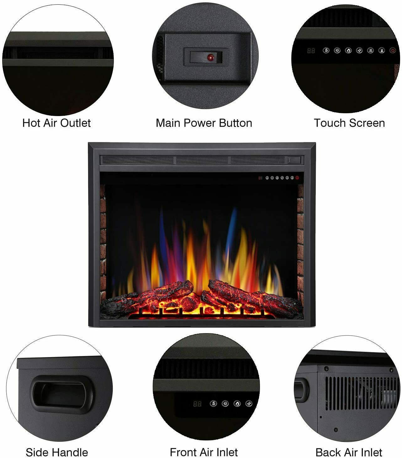 RW Flame 936A Electric Fireplace Insert - Thumbnail 3