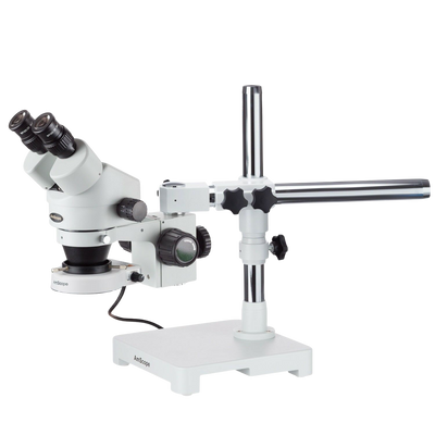 Amscope SM-3BZ-80S 3.5X - 90X Stereo Zoom Microscope on Boom Stand with 80 LED Light New