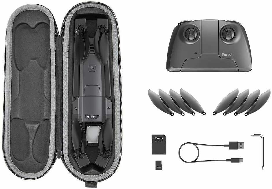Parrot PF728020 ANAFI Drone Extended Foldable Quadcopter 4K HDR Camera with a 180° Vertical Swivel Camera  Dark Grey New
