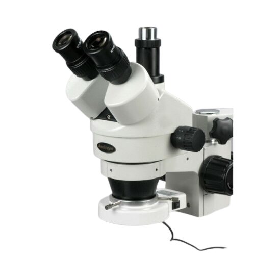 Amscope SM-3T-54S 7X - 45X Boom Stand Trinocular Zoom Stereo Microscope Plus 54 LED Light New