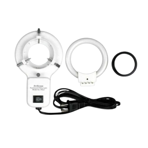 Amscope SM-4BX-FRL 3.5X - 45X Binocular Stereo Boom Microscope Plus Ring Light New