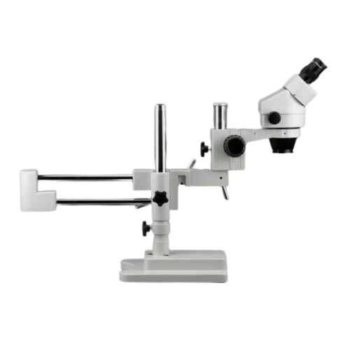 Amscope SM-4BZ-FRL 3.5X - 90X Binocular Stereo Boom Microscope Plus Ring Light New