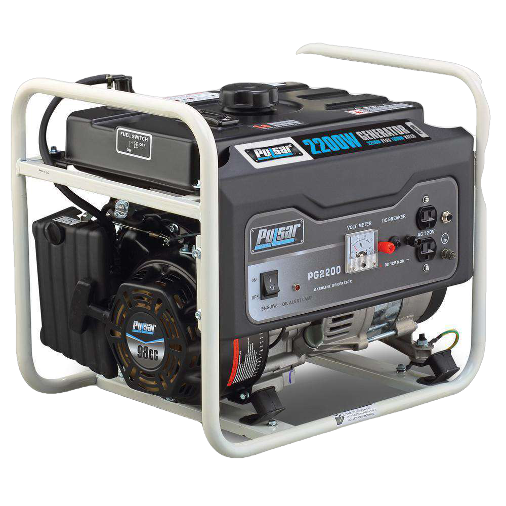 Pulsar PG2200 2200W/1600W Portable Gas Generator New