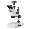 Amscope SM-2TZZ-LED-10M3 LED Trinocular Zoom Stereo Microscope 3.5X - 180X and 10MP USB3 Camera New