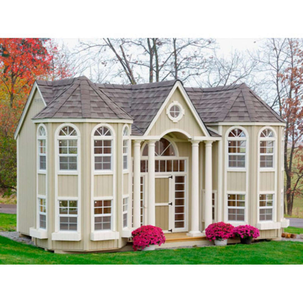 Little Cottage Company 10 ft. x 16 ft. Grand Portico Mansion Wood Playhouse DIY Kit New