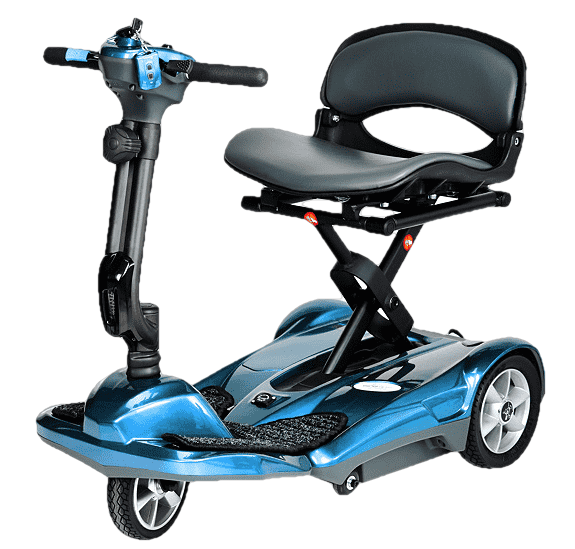 EV Rider Transport AF Automatic Folding Scooter Blue Open Box (Free upgrade to new unit)