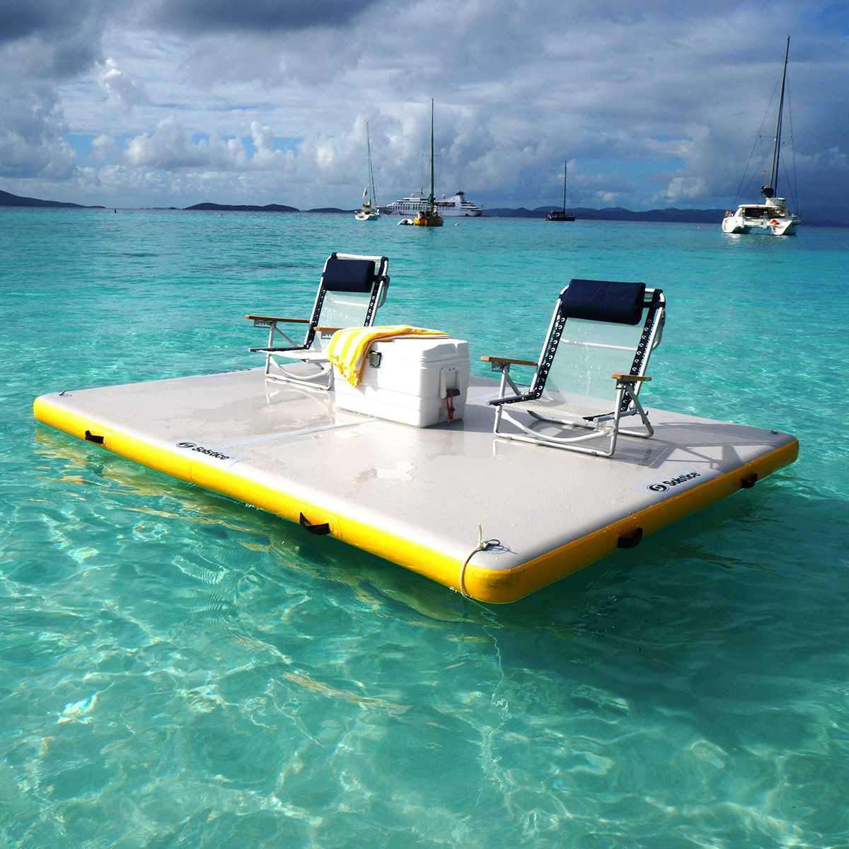 Swimline Solstice 30805 8 x 5 ft. Floating Lounge Dock New
