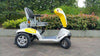 Tzora Titan Hummer XL 4 Wheel Heavy Duty Folding All Terrain Mobility Scooter Yellow New