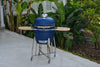 Lifesmart Kamado SCS-K22B 22" Cooking Surface Charcoal Grill and Smoker with Electric Starter and Grill Cover in Blue New