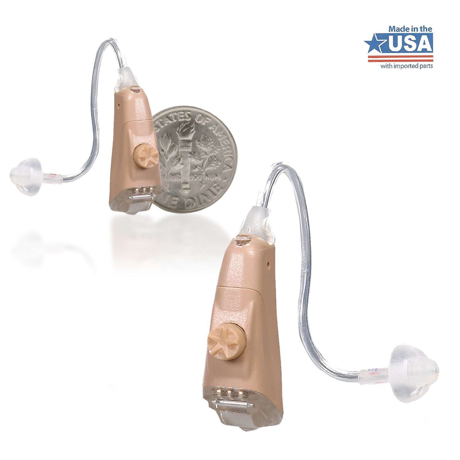 General Hearing Instruments Simplicity Hi Fi 270 Over The Ear Hearing Aid Pair New